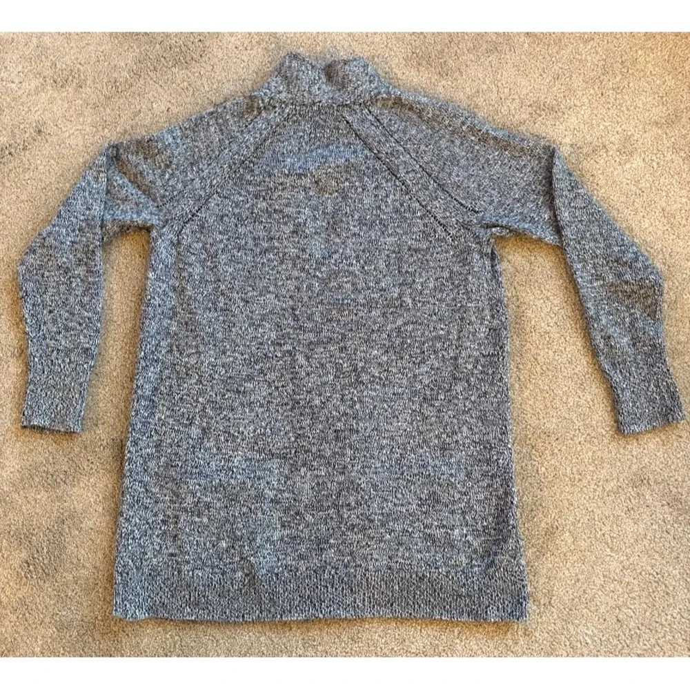 GAP Women Marled‎ Knit Open Front Cardigan Sweater Large Pockets Long Soft EUC